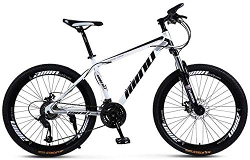 Mountain Bike : Comfort & Cruiser Bikes Kids' Bikes Mountain Bike Dual Disc Brake Bike Dual Suspension 26 Inch Wheel Boy Ravine Bicycle (Color : Black white Size : 21 speed)-27_speed_Red_White