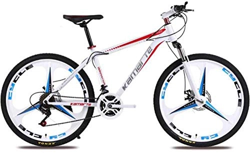Mountain Bike : Comfort & Cruiser Bikes Kids' Bikes Unisex Commuter City Hardtail Bike 24 Inch Wheel 27 Speed Off-road Mens MTB (Color : White blue)-White_Red