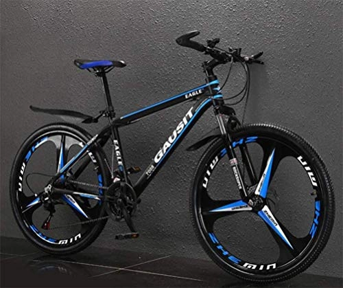 Mountain Bike : Commuter City Hardtail Bike Mountain Bicycle, 26 Inch Wheel Mens MTB Off-road Damping (Color : Dark blue, Size : 27 speed)