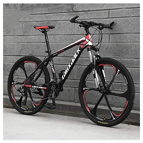 Mountain Bike : COSCANA Mountain Bike 26 Inch 21-30 Speed ​​Bicycle, MTB With Dual Disc Brakes, Front Suspension, Mountain Bikes for Adult and TeensRed-30 Speed
