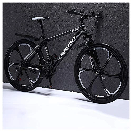 Mountain Bike : COSCANA Mountain Bike Hardtail With 26 Inch Wheels, 17" Frame MTB Bicycle With Dual Disc Brakes, Adult Bike For Men And Women With Front SuspensionBlack-27 Speed