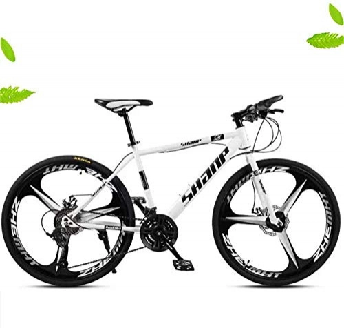 Mountain Bike : Country Mountain Bike, 24 / 26 Inch Double Disc Brake, Country Gearshift Bicycle Adult MTB with Adjustable Seat (Color : 21-stage shift, Size : 24inches)