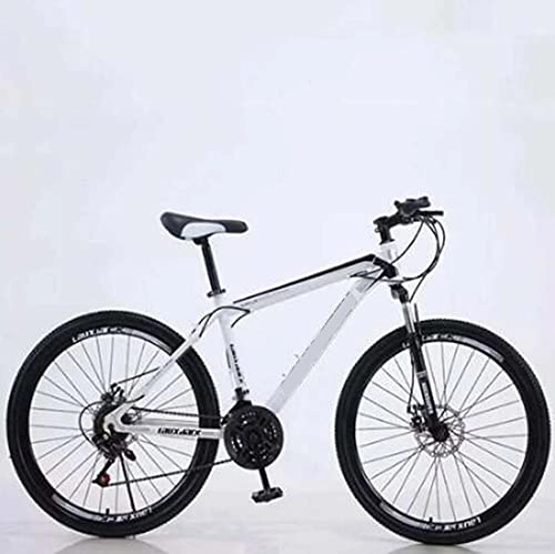 Mountain Bike : COUYY Bicycle male and female professional aluminum alloy mountain bike 21-speed 26-inch bicycle, White