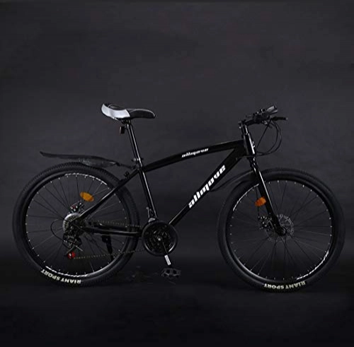 Mountain Bike : CPY-EX 26 Inch Mountain Bike, PVC And All Aluminum Pedals And Rubber Grip, Aluminum Alloy Frame, Double Disc Brake, (21 / 24 / 27 / 30 Speed), E, 24