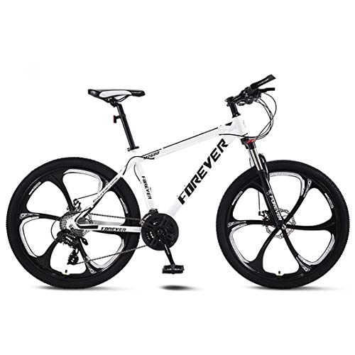 Mountain Bike : CPY-EX Adult 26 Inch Mountain Bike, Beach Snowmobile Bicycle, Double Disc Brake Bicycles, Magnesium Alloy Wheels, Man Woman General Purpose(21 / 24 / 27 / 30 Speed), C2, 27