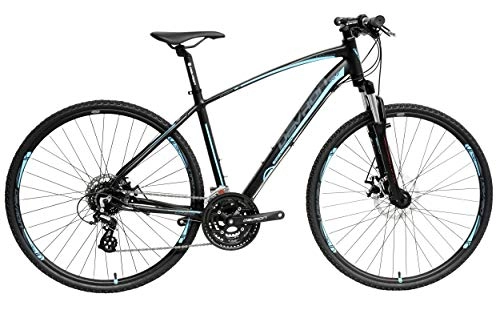 Mountain Bike : Cross K3, 8 28 Inch 52 cm Men 27SP Disc Brake Black