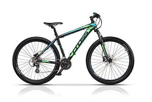 Mountain Bike : Cross Mountain Bike GRX 29", Nero Verde Blu