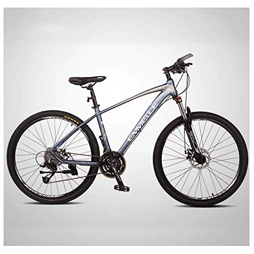 Mountain Bike : Cxmm 27-Speed Mountain Bikes, 27.5 inch Big Tire Mountain Trail Bike, Dual-Suspension Mountain Bike, Aluminum Frame, Men's Womens Bicycle, Red, Blue