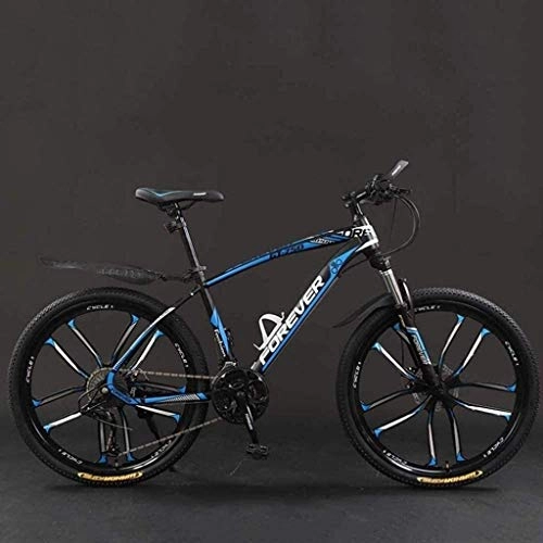 Mountain Bike : CYSHAKE Movement Bicycle, 26 inch 21 / 24 / 27 / 30 Speed Mountain Bikes, Hard Tail Mountain Bicycle, Lightweight Bicycle with Adjustable Seat, Double Disc Brake 6-6, 24 Speed Outdoor cycling