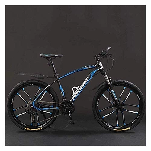 Mountain Bike : CYSHAKE Movement Bicycle, 26 inch 21 / 24 / 27 / 30 Speed Mountain Bikes, Hard Tail Mountain Bicycle, Lightweight Bicycle with Adjustable Seat, Double Disc Brake 6-6, 30 Speed Outdoor cycling