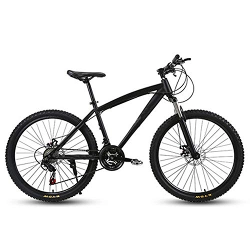 Mountain Bike : D&XQX 30-Speed Mountain Bikes, 26 Inch Adult High-Carbon Steel Frame Hardtail Bicycle, Men's All Terrain Mountain Bike, Anti-Slip Bikes, 27 speed