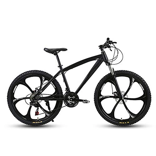 Mountain Bike : D&XQX Mountain Bike Bicycle for Adult, High Carbon Steel And Aluminum Alloy Frame, Double Disc Brake, PVC And All Aluminum Pedals 26 Inch, 27 speed