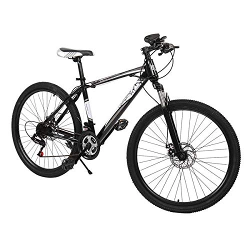 Mountain Bike : Dalkeyie 26" Mountain Bike Bicycle, 21-Speed Full Suspension Bicycle, Height adjustable Unisex's Dual Disc Brake MTB