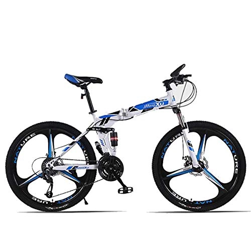 Mountain Bike : Dapang 26" 27-Speed Folding Mountain Trail Bicycle, Compact Commuter Bike, Shimano Drivetrain for Adult, YouthBoys and Girls, 4, 24Speed