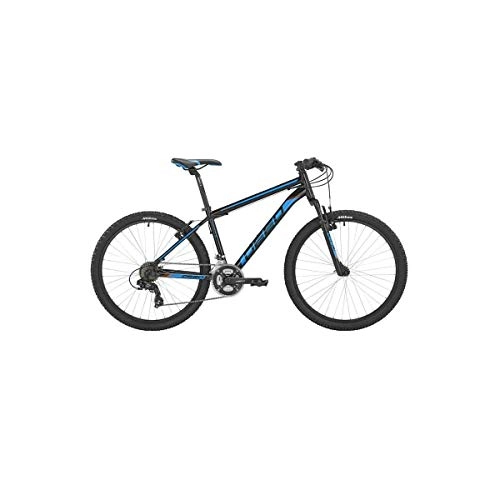 Mountain Bike : Deed Hoop 26 Inch 45 cm Men 21SP Rim Brakes Black / Blue