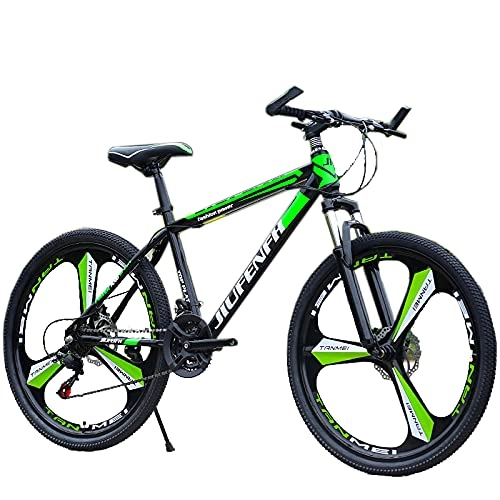 Mountain Bike : Dewei Bicycle mountain, cross-country, male and female adults, lightweight dual disc brakes, variable speed, Front And Rear Disc Brakes, shock absorption bicycles