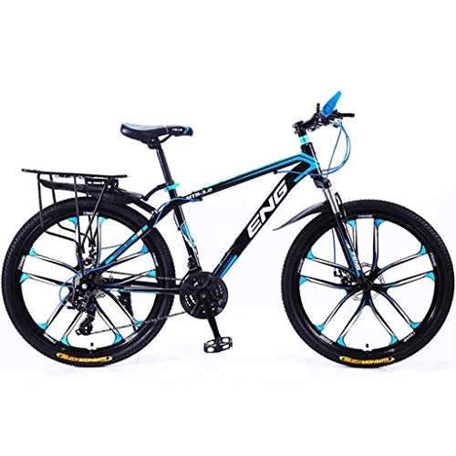 Mountain Bike : DFKDGL 21 / 24 / 27 / 30 Speed Mountain Bike, High Carbon Steel Variable Speed 24 / 26in Wheel Bicycle Full Suspension MTB Bikes, City Bike For Mens / Womens (Color : B-26in, Size : 30speed) Unicycle