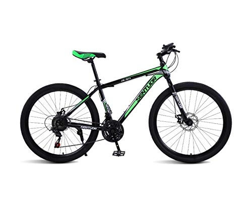 Mountain Bike : DGAGD 26 inch spoke wheel for mountain bike off-road variable speed racing light bicycle-dark green_21 speed