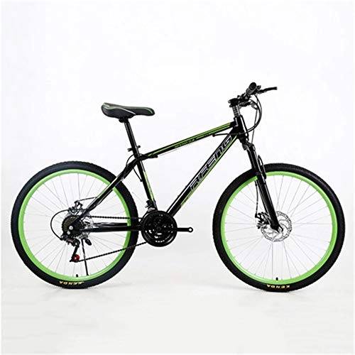 Mountain Bike : DRAKE18 Mountain bike, 26 inch 21 speed variable speed shock absorption double disc brake student adult outdoor riding trip, D