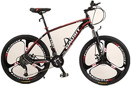 Mountain Bike : Dual Suspension Mountain Bikes Comfort & Cruiser Bikes Hard Mountain Bike Boy Ravine Bike Double Disc Brakes Aluminum Alloy Frams Road Bicycle (Color : Orange Size : 30 speed)-24_speed_Red