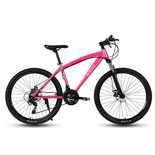 Mountain Bike : DX Bicycle Bike Bik 24 Inch, 24 Speed ult Male and Female Dual Shock Racing Disc Brake Variable Speed udents High Carbon Steel Frame Strong and Com table Anti Skid Wear Resistant Tires