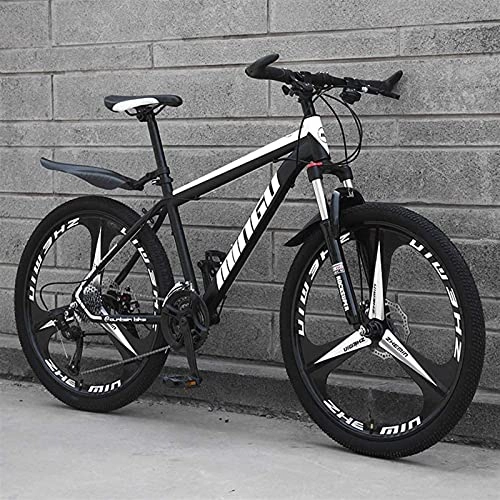 Mountain Bike : Eortzzpc 26-inch 21-Speed Men's Mountain Bikes, High-Carbon Steel Hardtail Mountain Bike, Mountain Bicycle with Front Suspension Adjustable Seat (Color : A)