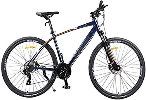 Mountain Bike : Eortzzpc MTB Women 26-inch 27-Speed Mountain Road Vehicles, Double disc Aluminum Hard Tail Mountain Bike, The seat can be Adjusted (Color : Blue) (Color : Blue)