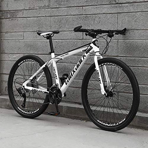Mountain Bike : eupaja Bicycle Adult Variable Speed Adolescent High Carbon Steel Hard Tailed Mountain Bike with Adjustable Front Suspension Seat 24 speed (C)
