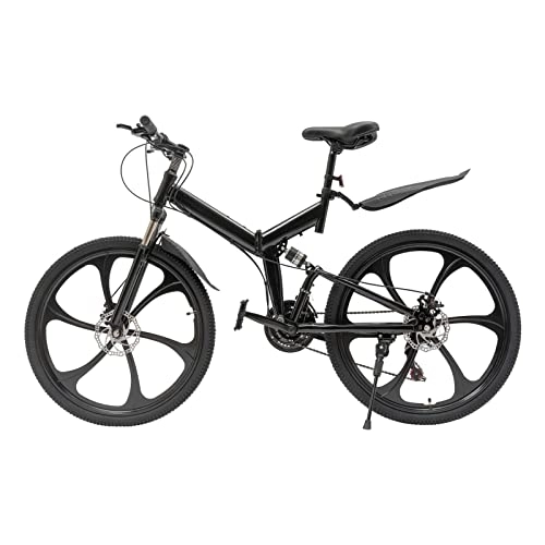Mountain Bike : EurHomePlus 26 Inch Premium Mountain Bike Disc Brake 21 Speed Gear Bicycle Fully MTB Unsex for Indoor or Motorhome Camping, Travel, Garden etc