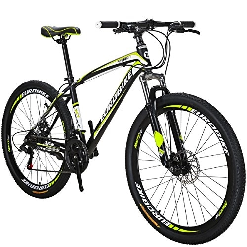 Mountain Bike : Eurobike Mountain Bike, X1 Bicycle, 27.5" 21Speed, Duai Disc Brake Bike