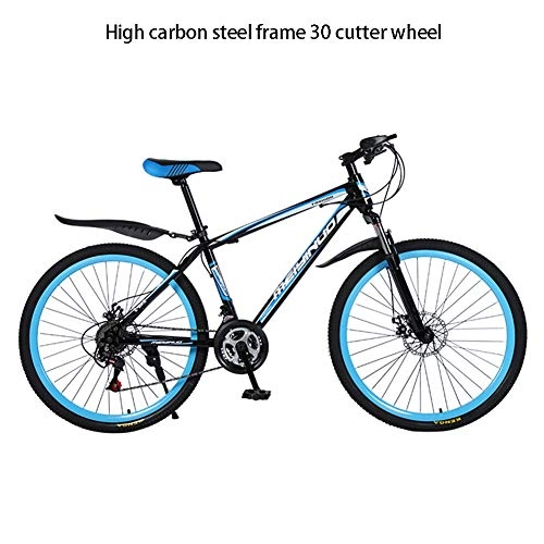 Mountain Bike : EWQ Lightweight Mountain Bike, dual-disc brake 26-Inch Aluminum Alloy / High Carbon Steel 21 / 24 / 27 Speed Mountain Bike, Shock Absorption 3S, 5, 21 speed