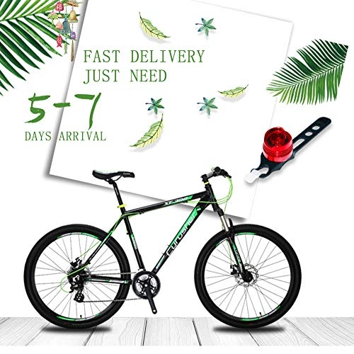 Mountain Bike : Extrbici XF300 New Mountain Bike 24 Speed Shimano Shifting Gears 27.5' Tyre 19 Inch Aluminum Alloy Frame Fork Suspension with Lockout MTB Hardtail Mountain Bicycle Mechanical Dual Disc Brake (green)