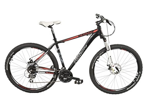 Mountain Bike : Falcon Men's Ravage Mountain Bike-Black / Red, 12 Years