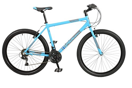 Mountain Bike : Falcon Progress Unisex Mountain Bike Blue, 19" inch aluminium frame, 18-speed front and rear alloy v-brake steel straight blade fork
