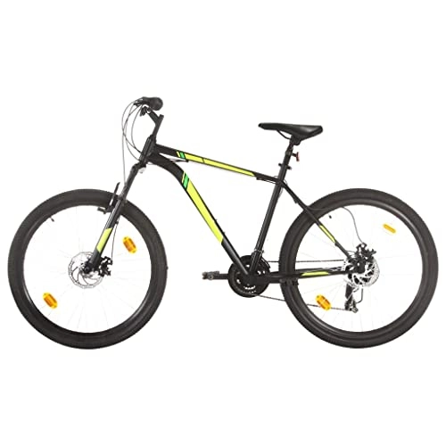 Mountain Bike : FAMIROSA Mountain Bike 21 Speed 27.5 inch Wheel 50 cm Black