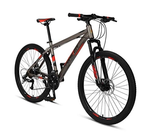 Mountain Bike : FEFCK 24 Speed 26-inch Mountain Bike Lightweight Sturdy Aluminum Alloy, Off-Road Speed Bike Racing Thicker Tires Multiple Colours A