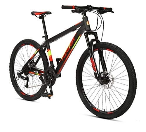 Mountain Bike : FEFCK 24 Speed 26-inch Mountain Bike Lightweight Sturdy Aluminum Alloy, Off-Road Speed Bike Racing Thicker Tires Multiple Colours C