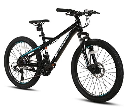 Mountain Bike : FEFCK Aluminum Alloy Mountain Bike Variable Speed Adult 21 Speed, Double Disc Brake Mountain Bike 24 Inch Used For Outdoor Cycling Trip Exercise A