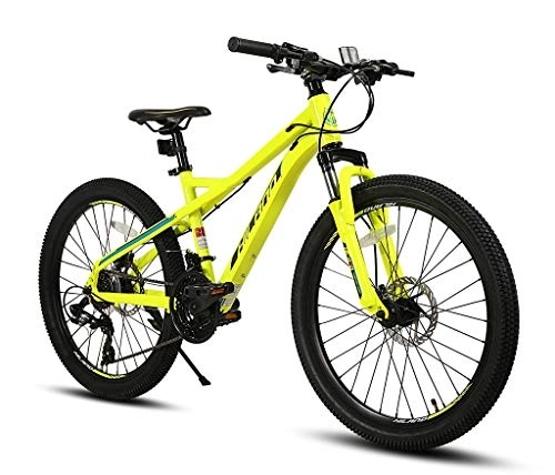 Mountain Bike : FEFCK Aluminum Alloy Mountain Bike Variable Speed Adult 21 Speed, Double Disc Brake Mountain Bike 24 Inch Used For Outdoor Cycling Trip Exercise B