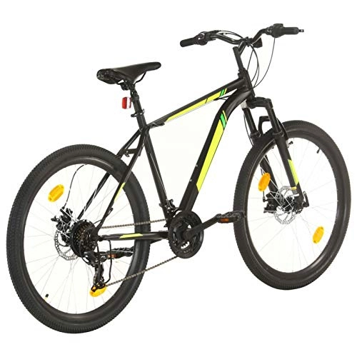 Mountain Bike : Festnight Mountain Bike 27.5 Inch Bicycle 21 Speed Wheel 42 Cm Adult Mountain Bike Black Mountain Bikes for Adults