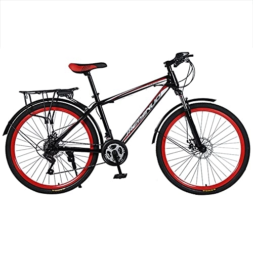 Mountain Bike : FETION Children's bicycle 26 inch Mountain Bike, MTB Bicycle Adjustable Seat 21 Speeds Drivetrain Cycling Urban Commuter City Bicycle with Disc-Brake / 8577 (Size : 26inch24 speed)