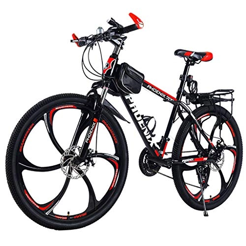 Mountain Bike : FFF-HAT 26 Inch Mountain Bike Double Disc Brake Bicycle Adult Male and Female Variable Speed Student Bicycle Shock Absorption Off-road 22, 24, 27, 30 Speed Bicycle