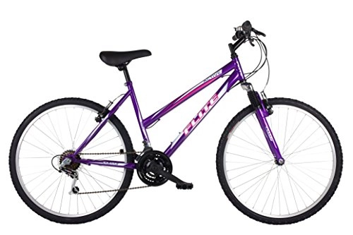 Mountain Bike : Flite Women's Active Hardtail Mountain Bike, Purple, 18-Inch / 26-Inch