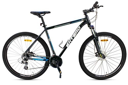 Mountain Bike : Flying Unisex's Crossfire 24 Speeds Alloy Frame with Shimano Parts Lightweight mountain bike, Black, 29