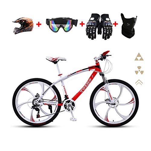 Mountain Bike : Foldable Bicycle for Adults Fashion Damping Bicycle, Bicycle with Spoke Wheel, Unisex, for Sports Outdoor Cycling Travel Commuting, Spring Fork (low-grade Without Damping), 24 Speed*26