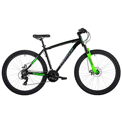 Mountain Bike : Freespirit Contour Mountain Bike 18" 27.5" Black / Green