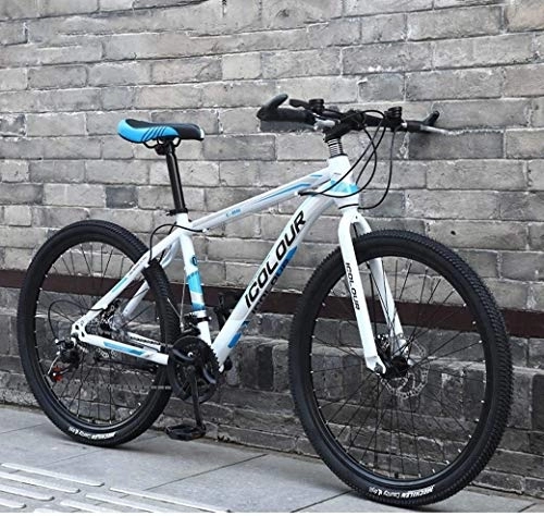 Mountain Bike : Front And Rear Disc Brakes Road Bike, 26" Mountain Bike for Adult, Lightweight Aluminum Frame, Twist Shifters Through 21 Speeds, (Color : A, Size : 21Speed)