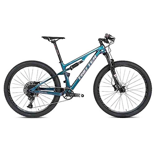Mountain Bike : GAOTTINGSD Adult Mountain Bike Bicycle Soft Tail Frame Mountain Bike MTB Adult Road Bicycles For Men And Women Double Disc Brake (Color : C, Size : 29 * 17.5in)