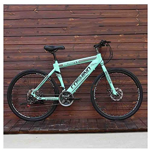 Mountain Bike : GAOTTINGSD Adult Mountain Bike Bicycles Mountain Bike adult Men's MTB Road Bicycle For Womens 24 Inch Wheels Adjustable Double Disc Brake (Color : Blue, Size : 27 Speed)