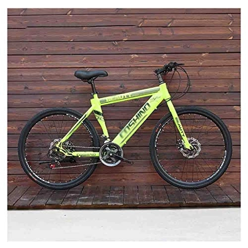 Mountain Bike : GAOTTINGSD Adult Mountain Bike Bicycles Mountain Bike adult Men's MTB Road Bicycle For Womens 26 Inch Wheels Adjustable Double Disc Brake (Color : Green, Size : 24 Speed)